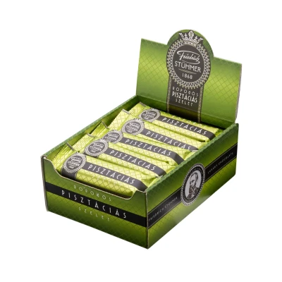 CHOCOLATE BAR WITH CRUNCHY PISTACHIO FILLING