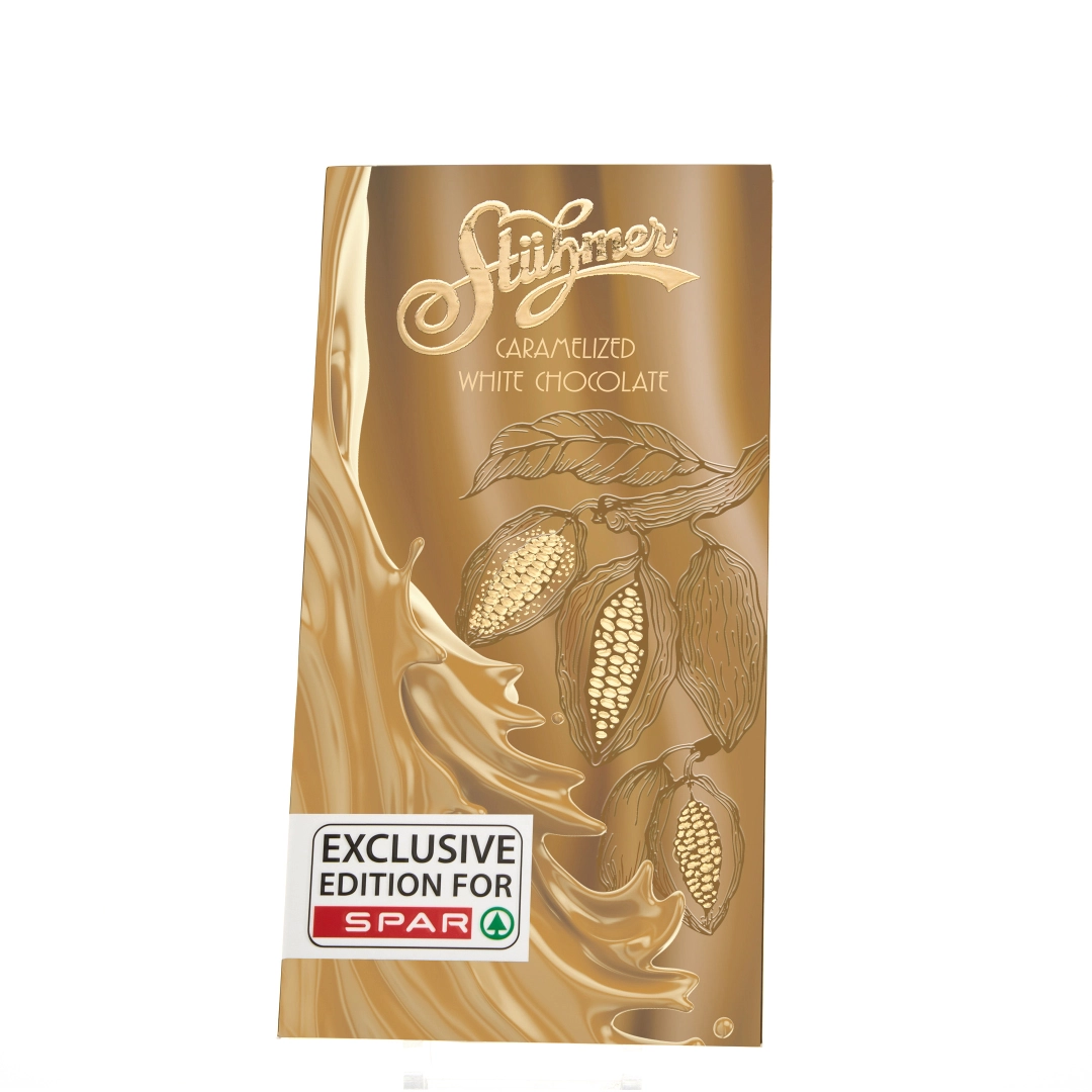 CHOCOLATE TABLETS EXCLUSIVELY FOR SPAR Caramelized white