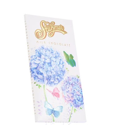 STÜHMER MILK CHOCOLATE TABLETS Hydrangea