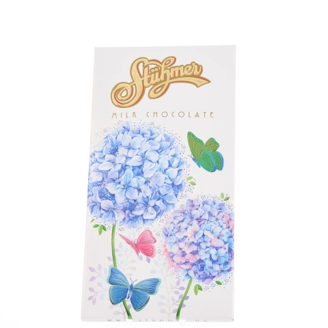 STÜHMER MILK CHOCOLATE TABLETS Hydrangea