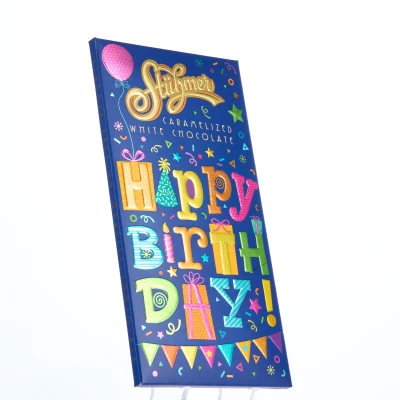 STÜHMER CARAMELIZED WHITE CHOCOLATE TABLETS Happy Birthday