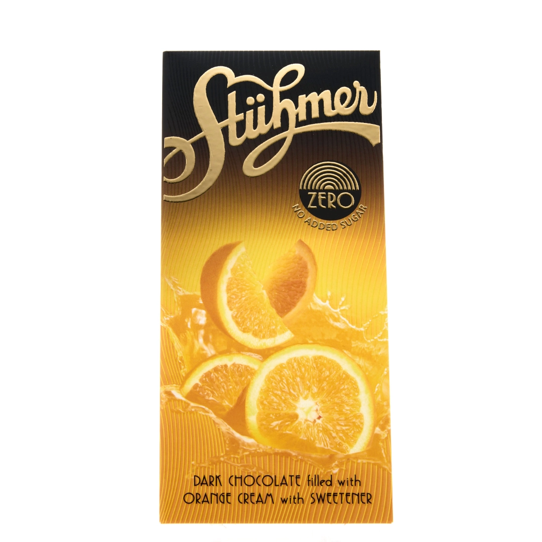 STÜHMER ZERO FILLED CHOCOLATE TABLETS NO ADDED SUGAR Orange hover