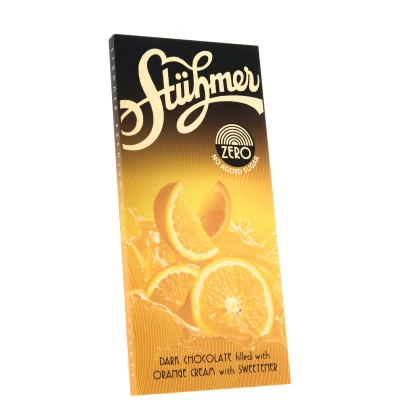 STÜHMER ZERO FILLED CHOCOLATE TABLETS NO ADDED SUGAR Orange