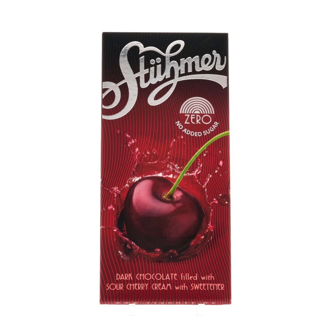 STÜHMER ZERO FILLED CHOCOLATE TABLETS NO ADDED SUGAR Sour cherry hover